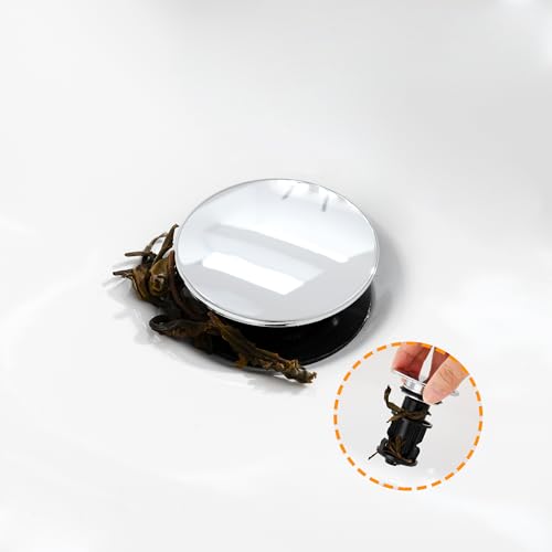 TIORIY Vessel Sink Drain Without Overflow, Bathroom Pop up Sink Drain Fit for 1 3/4 Inch Vessel Sink, Built-in Anti Clogging Sink Stopper, Chrome - color: No Overflow Chrome