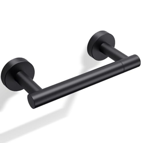 Day Moon™ - Toilet Paper Holder - Modern Roll Holder for Bathroom - 1 Pack - Wall Mount - Classic, Black - color: Matte Black