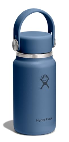 Hydro Flask Micro Bottle - Insulated Mini Leak Proof Flask for Purse or Pocket in 6.7 Oz Harbor Blue - color: HARBOR BLUE