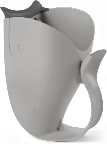 Skip Hop Baby Bath Rinse Cup MOBY Tear-Free Waterfall Rinser Grey Age 0+,(Pack of 12) - style: Moby Rinser Grey (Pack of 12)