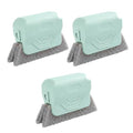 Runsgo Window Track Cleaner, Handheld Cleaning Brush Set, for Window Slides Grooves, Tile Grout Lines, Shutter Slats, Car Ac Vents & Narrow Gaps (Green 3pcs) - color: Green 3pcs