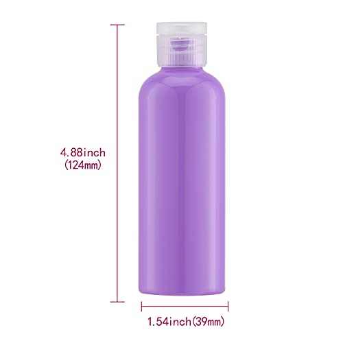 LISAPACK 3.4 oz Travel Bottles for Toiletries, Plastic Travel Size Containers for Shampoo Conditioner TSA Approved, Empty Small Squeeze for Lotion, Leak Proof Mini Liquid Tube for Refillable - color: Multi-colored