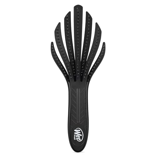 Wet Brush Go Green Curl Detangler, Plant Based, Black | Ultra Soft IntelliFlex Bristles Designed for Curly Hair, Plant Based Eco-Friendly Materials, Gently Detangles, No Breakage - color: Black, size: 1 Count (Pack of 1)