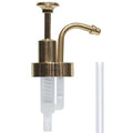 Soap and Lotion Dispenser Pumps Replacement Head Made of ABS Material, 33mm (1.3inch) Golden Gloss Smooth Action Pump, Rust Proof & Leak Proof for Coffee Syrup Pump,for Bottles DIY (Gold) - color: Brushed Gold