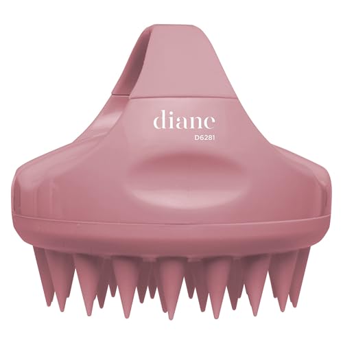 Diane Scalp Massage and Shampoo Brush with Soft Silicone Bristles, Exfoliates and Cleanses Scalp, Promotes Scalp Circulation, Evenly Distributes Hair Oil, Clear - style: Women's