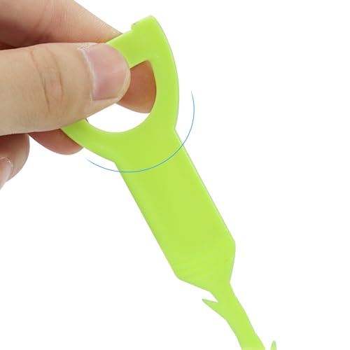 3 Pack 20 Inch Drain Clog Remover Snakes Green | Hair Cleaning Tool Effective Drain Snake Auger Tool for Sink, Shower, Bathtub, and Toilet - color: Green
