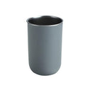 Drinking Tumblers, 11 Ounce Stainless Steel Drinking Cups, Reusable Steel and Durable Cups for Toothbrush Holder (White or Grey) (Grey) - color: Grey