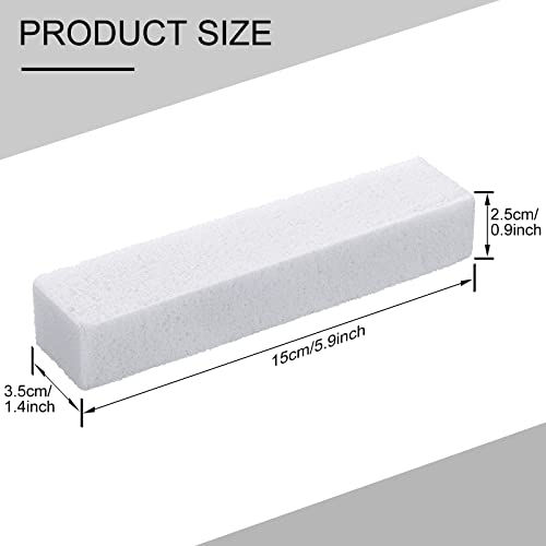Norme 30 Pack Pumice Stones for Toilet Bowl Cleaning Scouring Pad Pumice Stick Cleaner for Cleaning Toilets Bathtubs Grills Kitchen Oven Stove Swimming Pools Sinks 5.9 x 1.4 x 0.9''(White) - color: White