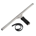 Unger Connect and Clean 16” Performance Window and Glass Cleaning Squeegee with Replacement Rubber, Cleaning Supplies, Heavy Duty Household Cleaner Tools with Streak-Free Results - size: 16 Inch (Pack of 1), style: 16” Performance Grip Squeegee