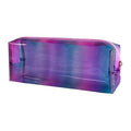 Waterproof Makeup Bag,10 x 3.5 x 2 inch Iridescent TPU Travel Toiletry Bag with Handle for Women & Men, Portable Cosmetic Pouch for Gym Swim Beach (A250030-418-2) - color: A250030-418-2