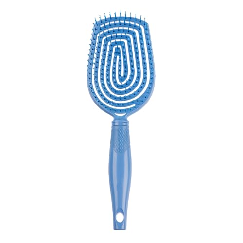 Conair Scalp Care Detangling hairbrush - Curly Hair Brush - Scalp Massager - hairbrushes for women & men - detangler for all lengths and types - can use wet or dry - Blue Aura - color: Blue Aura, size: 1 Count (Pack of 1)