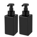 Foaming Soap Dispenser, 22 oz Refillable Pump Bottle Plastic for Liquid Soap, Shampoo, Body Wash, 2 Pcs, Black - size: 2 Pack/22oz