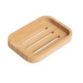 Bamboo Bar Soap Holder Wooden Soap Dish | For Shower, Bathroom, Kitchen, Self Draining Tray - size: 1pcs-Bamboo