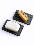 Diatomite Stone Soap Dish, Quick Drying Tray Soap Holder 2PCS | Fast drying bar soap holder and water absorbing stone tray for sink, bathroom shower, kitchen, and soap dispenser. - color: Gray 2