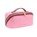 Travel Makeup Bag – Large Cosmetic Organizer with Waterproof Nylon, Smooth Double Zipper & Tear-Resistant Lining, Toiletry Pouch for Women (Pink) - color: 05-Pink