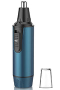 AREYZIN Nose Trimmer 2022 Professional Ear and Nose Hair Trimmer for Men and Women Painless Nose Clipper Nasal Hair Removal, Eyebrow & Facial Hair Trimmer, IPX7 Waterproof Dual Edge Blades - color: Blue+black