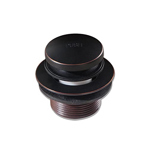 Tip-Toe Bathtub Drain Stopper with ABS Plastic Bushing, Fits in 1-1/2 Inch or 1-3/8 Inch Inner, Easy to Install, Venetian Bronze - color: Venetian Bronze