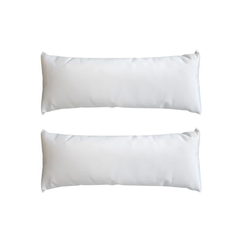 Aqua Outdoors Inside Pool Lounger Headrest Pillow, in Water Sun Shelf Chaise Cushion, Great for Tanning on Baja Ledge or Poolside Sundeck (White,Two)