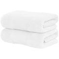 Modern Threads - Air Cloud 2-Pack 100% Zero-Twist Cotton Bath Sheet Set - Super Absorbent & Quick Dry - 500 GSM - Soft & Plush, White - color: White, size: 2-Pack Bath Sheet