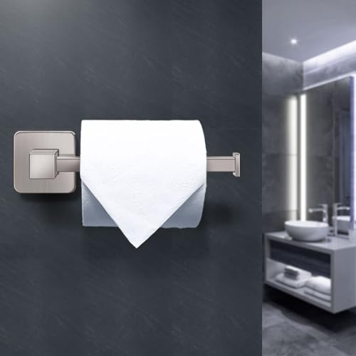 Bathroom Hardware Accessories Set 4 Pieces, Brushed Nickel Stainless Steel Towel Bar Set, Includes 20In Towel Bar, Towel Ring, Robe Towel Hooks,Toilet Paper Holder, Bathroom Towel Rack Set - color: Brushed Nickel, size: 20Inch