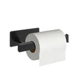 NearMoon Toilet Paper Holder Self Adhesive, Premium Thick SUS304 Stainless Steel Square Rustproof Toilet Roll Holder no Drilling for Bathroom, Kitchen, Washroom (Matte Black) - color: Matte Black