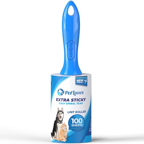 PetLovers Extra Sticky Lint Roller Mega Value Set for Pet Hair Removal, Dog and Cat Lint Remover (1 Pack) - size: 1 Pack Lint Roller