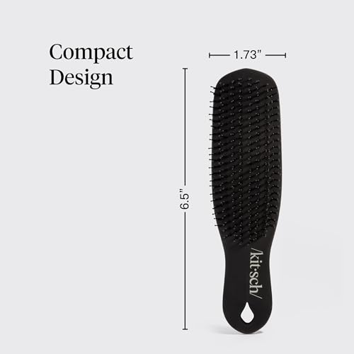 Kitsch Scalp Renewal Brush - Exfoliating & Scalp Massager for Hair Growth, Gentle Head Massage Brush to Remove Buildup, Boost Circulation & Relaxing Head Scrubber for Washing Hair - Black - color: Black