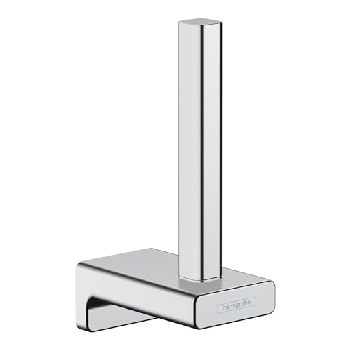 hansgrohe AddStoris Spare Roll Holder in Chrome 6-inch Accessories in Chrome, 41756000 - color: Chrome