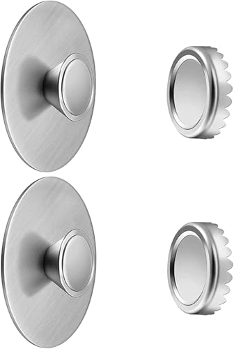 2Pcs Magnetic Soap Savers for Bar Soap, Stainless Steel Soap Holder for Shower Wall and Kitchen/Bathroom, Easy Clean, Self-Draining (Silver) - color: Silver(2 Pcs)