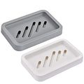 2PCS Draining Soap Dishes, Dishwashing Sponge Holder with Water Tray | Dishwashing Sponge Soap Holder with Water Tray,Keep the Place Dry,Easy to Clean Soap Cases, Suitable for Kitchen,Bathroom