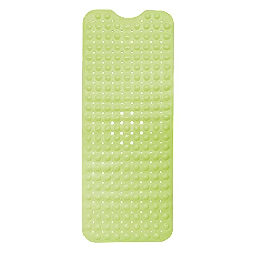 ENKOSI Bath Mat - Large Non Slip Bathtub & Shower Mat - Extra Long 40 x 16 Inch Bathroom Mats for Tub Nonslip Anti Slip Bathmats (40x16 Green) - color: Green