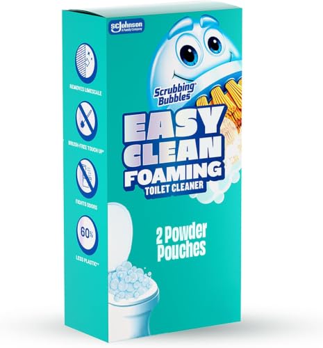 Scrubbing Bubbles Easy Clean Foaming Toilet Bowl Cleaner, Easy Drop In Powder Pouches, 1.75 Ounce (Pack of 12) - size: 2 Count (3.5 Ounce, Pack of 6)