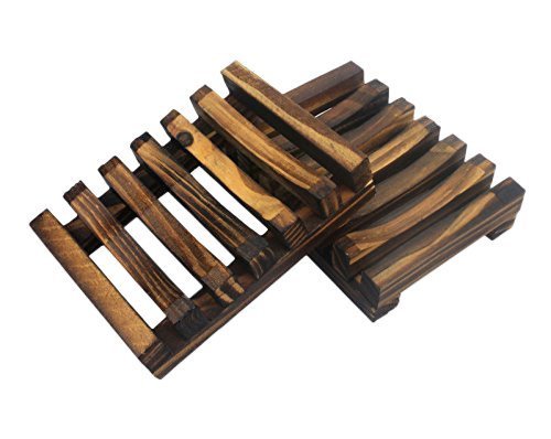 1 PCS Hawaii Style Bathroom Accessories Handmade Natural Wood Soap Dish Wooden Soap Holder
