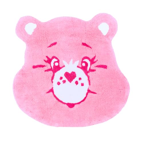 Care Bears Cheer Bear Pink Cotton Non Slip Plush Bathroom Mat Rug (Officially Licensed Product) By Franco - color: Care Bears