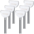 ZOCONE Toothpaste Squeezer, 6pcs Metal Tube Squeezer Key Stainless Steel Toothpaste Roller Tube Wringer for Paint, Cream, Cosmetic and Hair Dye(C) - color: C