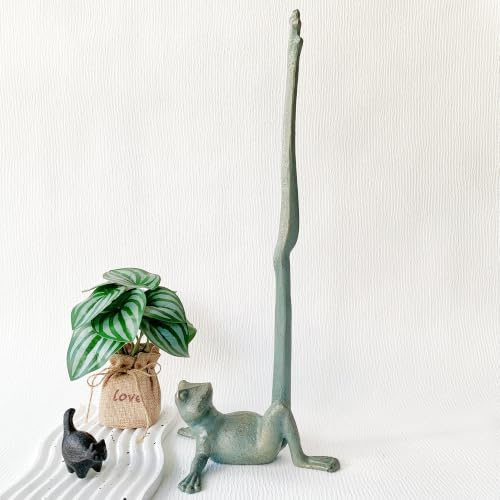 Frog-Shaped Paper Towel Holder, Free-Standing Toilet Paper Holder, Decorative Dachshund Statue for Home Decoration - color: Frog(green)