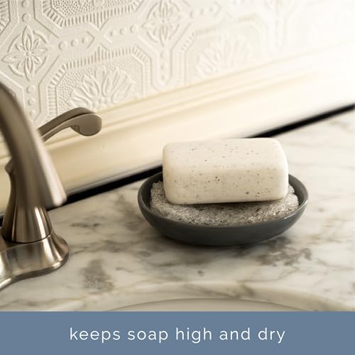 S&T INC. Bar Soap Holder for Kitchen, Bathroom, and Soap Dish, 4 Pack, Clear, 2.9 inches by 4.4 inches - color: Clear, size: 4 Pack