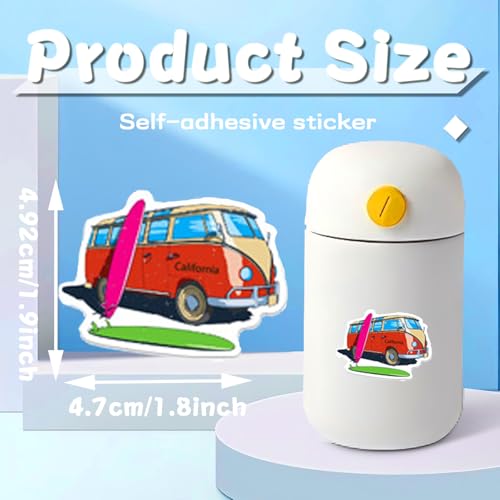 50 Pcs California Stickers Set - Waterproof Vinyl Stickers for Water Bottles, Laptops, Bikes, Cars, Skateboards - style: California