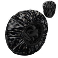 Luxury Shower Cap Terry Cloth Lined EVA Waterproof Reusable Triple Layer Elastic Hair Bath Caps for Women Girls Cute (C10-Hearts) - color: C10-Hearts
