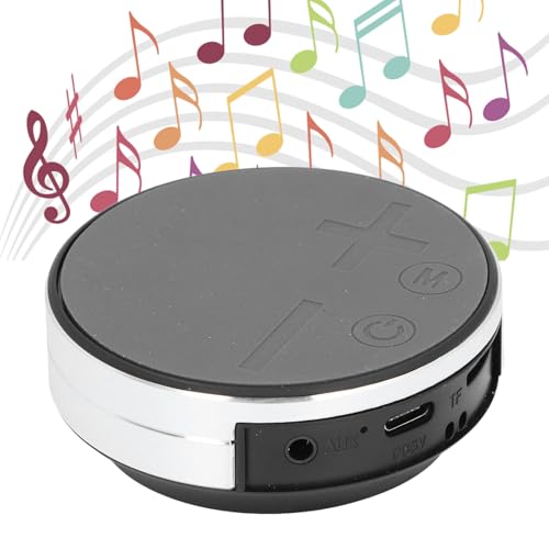 Bone Conduction Speaker, Bluetooth, AUX, Small Memory Card, Stereo, Water Proof, Intelligent Suction Cup Design, for Outdoor and Indoor Bathroom (Silver) - color: Silver