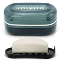 AIMAIAIMAI Travel Soap Container, Travel Soap Box with Removable Draining Layer for Camping, Gym (Blue Style A) - color: Blue Style a