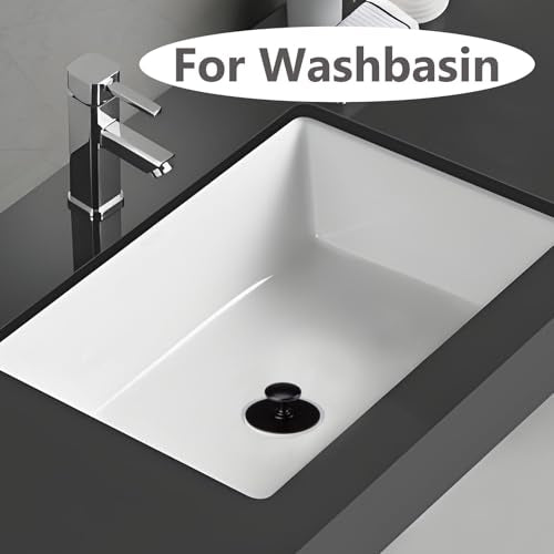 Bathtub Drain Stopper,Tub Silicone Stopper,Bathtub Drain Replacement Accessories,Suitable for Bathtubs,Sinks,Washbasin Drain Ooutlet Rubber Drain Stopper (Black) - color: Black