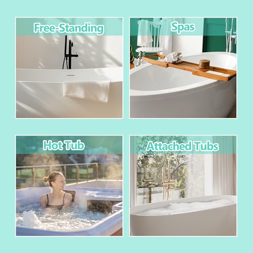 MABOZOO Bath Seat Pillow for Bathtub, Bathtub Seat Cushion For Tub with Non-Slip Suction Cups, Spa Pillow Shower Seat Cushion Bath Tub Cushion For Soaking Tub in Bathroom