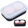 Large Travel Soap Container Leak Proof, Silicone Shampoo Bar Holder | Soap Case with Draining Layer, Slip-Resistant Portable Bar Soap Holder for Shower, Bathroom, Gym, Camping(Translucent Black) - color: Rectangular Translucent Black