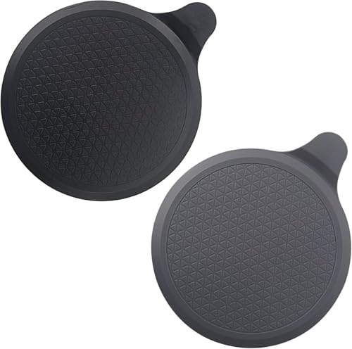 (2 Pack) Silicone Bathtub Stopper, 6" Extra Large Silicone Drain Plug, Universal Shower Drain Tub Stopper for Kitchen Gadgets Bathroom, Grey+Black - color: Grey+black
