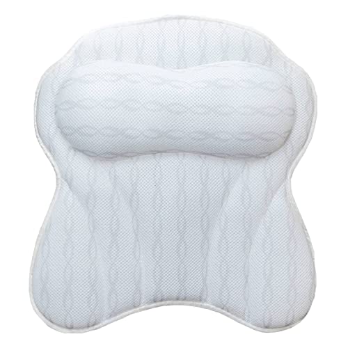 Luxury Ergonomic Bath Spa Tub Relax Pillow Cushion Headrest Neck Back Support