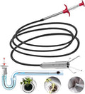 78 Inch Drain Snake Clog Remover, Flexible Grabber Tool with Strong 4-Claw, for Sink, Shower, Bathtub, Toilet & Kitchen - style: 78 IN