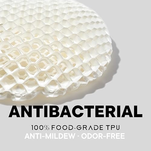 Bath Mitt - Exfoliating Glove, Honeycomb Body Scrubber,Massage Body Scrub Gloves for Home Spa,Mitt Sponges for Cleaning Body,Deep and Gentle,Fast foaming (White(Softer,Medium Size)) - style: WHITE