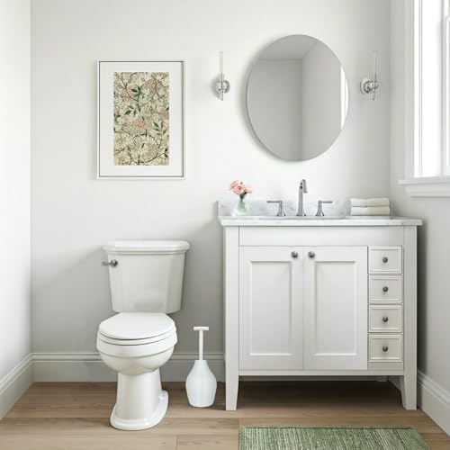 Korky BeehiveMAX Hideaway - Heavy Duty Toilet Plunger with Holder - Drip Free Carry - Seals All Bowl Shapes – Powerful Clog Removal, 97-5 - color: White