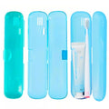 2 Pack Toothbrush Travel Case, Breathable Toothbrush Travel Holders, Tongue Scraper Case, Compact Portable Toothbrush Holder for Travel, Vacation, Camping, Gym, Business Trips, Office, Cruise - color: Light color